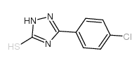 3-(4-氯苯基)-1,2,4-三唑-5-硫醇结构式