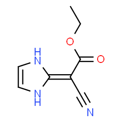 Acetic acid,cyano(1,3-dihydro-2H-imidazol-2-ylidene)-,ethyl ester (9CI) Structure