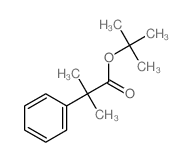 Benzeneacetic acid, a,a-dimethyl-, 1,1-dimethylethyl ester Structure