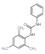Urea,N-phenyl-N'-(2,4,6-trimethylphenyl)-结构式