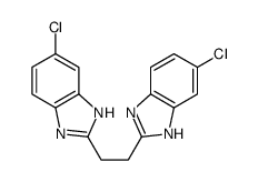 6-chloro-2-[2-(6-chloro-1H-benzimidazol-2-yl)ethyl]-1H-benzimidazole Structure