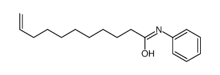 10-Undecenamide, N-phenyl-结构式