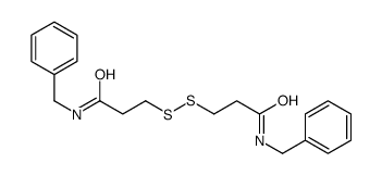 N-benzyl-3-[[3-(benzylamino)-3-oxopropyl]disulfanyl]propanamide结构式