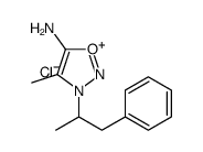 4-methyl-3-(1-phenylpropan-2-yl)oxadiazol-3-ium-5-amine,chloride Structure