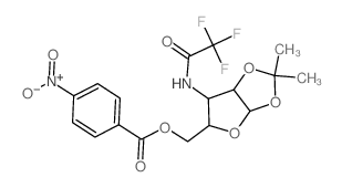 [7,7-dimethyl-4-[(2,2,2-trifluoroacetyl)amino]-2,6,8-trioxabicyclo[3.3.0]oct-3-yl]methyl 4-nitrobenzoate结构式