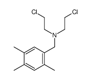 2-chloro-N-(2-chloroethyl)-N-[(2,4,5-trimethylphenyl)methyl]ethanamine结构式