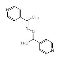 Ethanone,1-(4-pyridinyl)-, 2-[1-(4-pyridinyl)ethylidene]hydrazone结构式