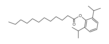 2,6-diisopropylphenyl laurate Structure