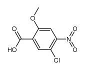 2-methoxy-4-nitro-5-chlorobenzoic acid Structure