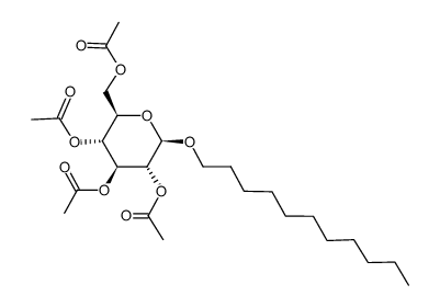 1-decyl 2,3,4,6-tetra-O-acetyl-β-D-galactopyranoside Structure