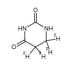 二氢尿嘧啶-d4结构式