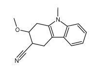 2-methoxy-9-methyl-2,3,4,9-tetrahydro-1H-carbazole-3-carbonitrile结构式