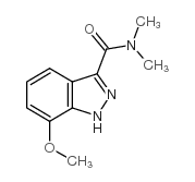 7-甲氧基-N,N-二甲基-1H-吲唑-3-羧胺结构式