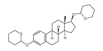 3,17β-bis(2-tetrahydropyranyloxy)estra-1,3,5(10)-triene Structure