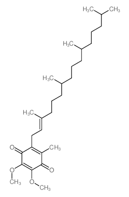 2,5-Cyclohexadiene-1,4-dione,2,3-dimethoxy-5-methyl-6-[(2E,7R,11R)-3,7,11,15-tetramethyl-2-hexadecen-1-yl]-结构式