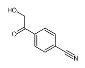 4-(2-羟基乙酰基)苯甲腈结构式
