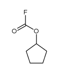 fluorocarbonic acid cyclopentyl ester Structure