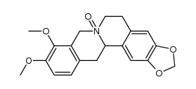 9,10-dimethoxy-(13ar)-5,8,13,13a-tetrahydro-6H-[1,3]dioxolo[4,5-g]isoquino[3,2-a]isoquinoline 7ξ-oxide结构式