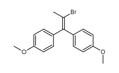 1,11-bis(p-methoxyphenyl)-2-bromopropene Structure