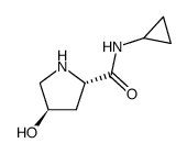 (2S,4R)-4-hydroxy-pyrrolidine-2-carboxylic acid cyclopropylamide Structure