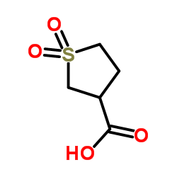 四氢噻吩-3-羧酸-1,1-二氧结构式