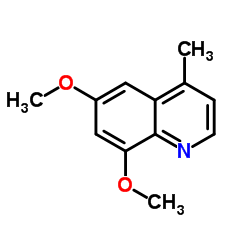 6,8-二甲氧基-4-甲基喹啉水合物结构式