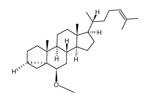 3α,5-cyclo-5α-cholest-24-en-6β-ol 6-methyl ether结构式