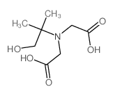 Glycine,N-(carboxymethyl)-N-(2-hydroxy-1,1-dimethylethyl)- structure