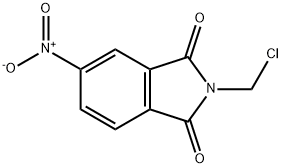 4-硝基-N-氯甲基邻苯二甲酰亚胺结构式