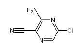 3-Amino-5-chloropyrazine-2-carbonitrile Structure