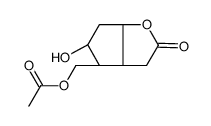 (3AR,4S,5R,6AS)-4-[(乙酰氧基)甲基]六氢-5-羟基-2H-环戊并[B]呋喃-2-酮结构式