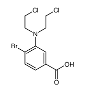 3-[bis(2-chloroethyl)amino]-4-bromobenzoic acid Structure