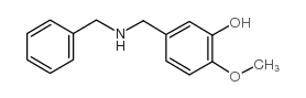 5-苄氨基甲基-2-甲氧基苯酚结构式