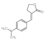 (3E)-3-[(4-dimethylaminophenyl)methylidene]oxolan-2-one结构式