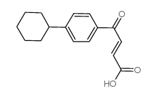 3-(4-环己基苯甲酰)丙烯酸结构式
