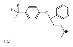 (3R)-N-Methyl-3-phenyl-3-[4-(trifluoromethyl)phenoxy]-1-propanami ne hydrochloride (1:1)结构式