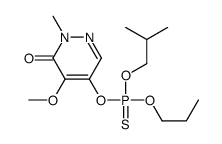 4-methoxy-2-methyl-5-[2-methylpropoxy(propoxy)phosphinothioyl]oxypyridazin-3-one Structure