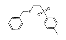 1-[[(Z)-2-(benzylsulfanyl)vinyl]sulfonyl]-4-methylbenzene结构式