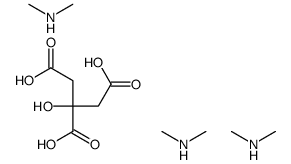 2-hydroxypropane-1,2,3-tricarboxylic acid,N-methylmethanamine结构式
