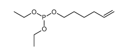 phosphorous acid diethyl ester hex-5-enyl ester结构式