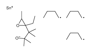 tributyl-[3-(2-ethyl-3-methyloxiran-2-yl)-2,3-dimethylbutan-2-yl]oxystannane Structure