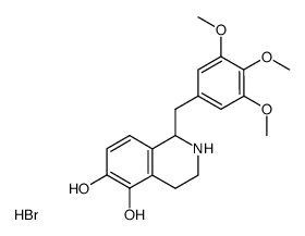 5,6-dihydroxy-1-(3,4,5-trimethoxybenzyl)-1,2,3,4-tetrahydroisoquinoline hydrobromide Structure