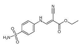 ethyl 2-cyano-3-(4-sulfamoylphenylamino)acrylate Structure