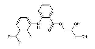 Glyceryl-N-(2-methyl-3-difluoromethylphenyl) anthranilate Structure