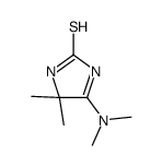 4-(dimethylamino)-5,5-dimethyl-1H-imidazole-2-thione结构式