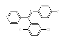 Benzenamine,4-chloro-N-[(2,5-dichlorophenyl)-4-pyridinylmethylene]-结构式
