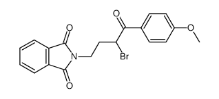 2-(3-bromo-4-(4-methoxyphenyl)-4-oxobutyl)isoindoline-1,3-dione Structure