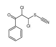 (1,2-dichloro-3-oxo-3-phenylpropyl) thiocyanate Structure
