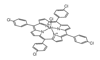 meso-Tetrakis(4-chlorophenyl)porphyrin-Mn(III)chloride Structure