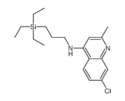 7-chloro-2-methyl-N-(3-triethylsilylpropyl)quinolin-4-amine结构式